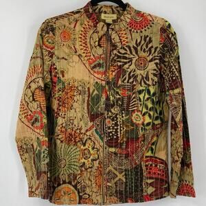 Vintage Youtopia Kaftan Boho Light Jacket Y2K Women’s XS Made in India